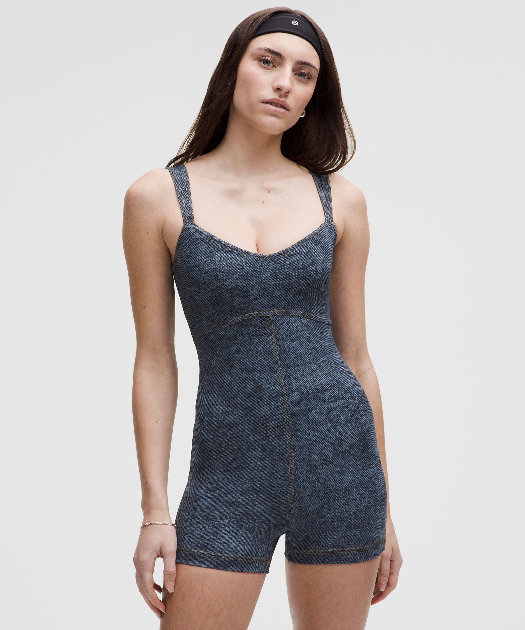 Everlux Denim-Print Onesie 3" *Denim Dreams Set