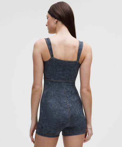 Everlux Denim-Print Onesie 3" *Denim Dreams Set