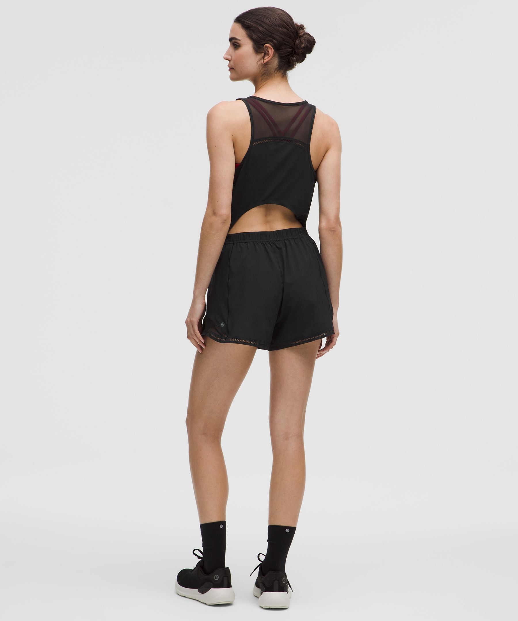 Hotty Hot Running Romper *Lace Trim