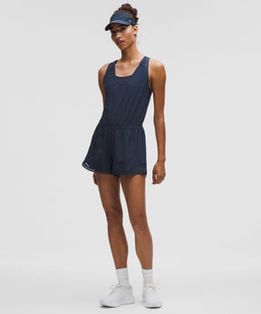 Hotty Hot Running Romper *Lace Trim