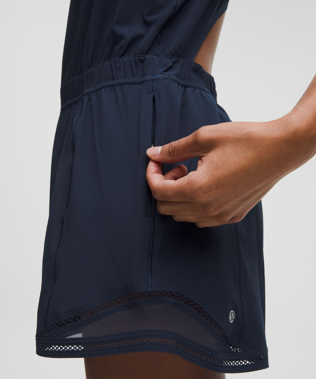 Hotty Hot Running Romper *Lace Trim