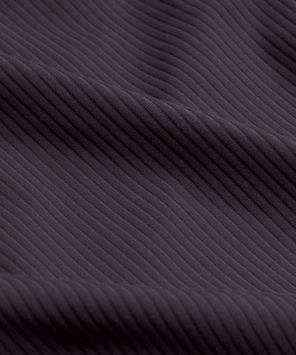 All Aligned Ribbed Long-Sleeve Midi Dress