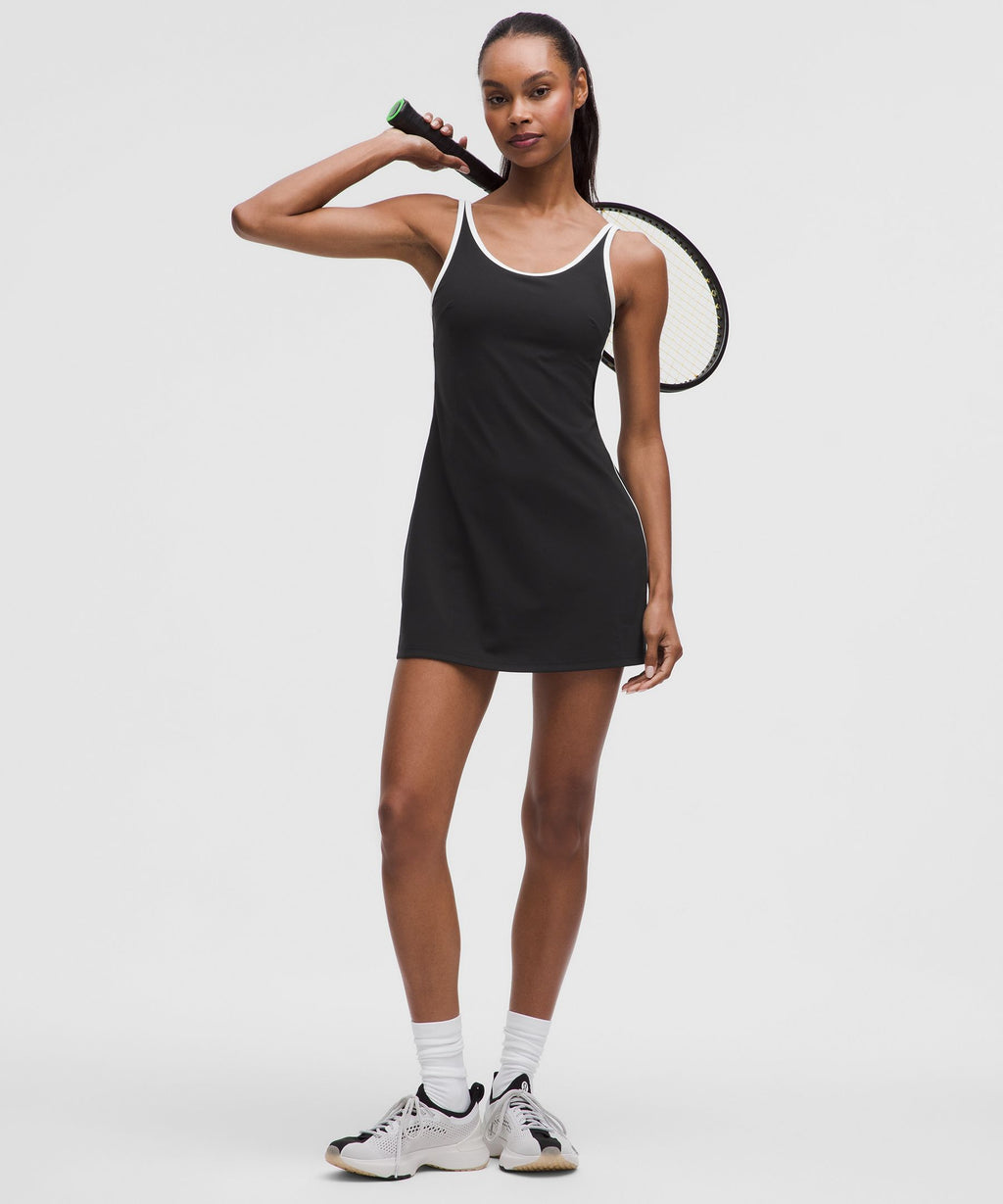 Scoop-Neck Cutout Tennis Dress