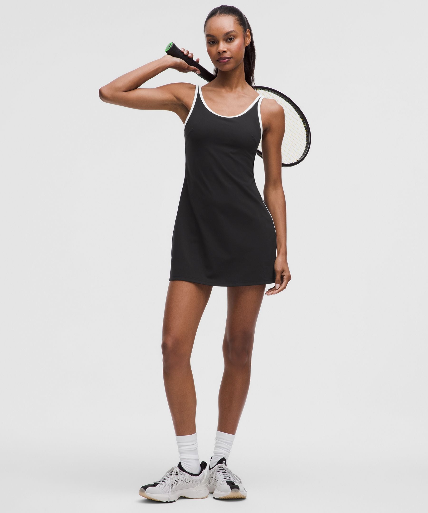 Scoop-Neck Cutout Tennis Dress