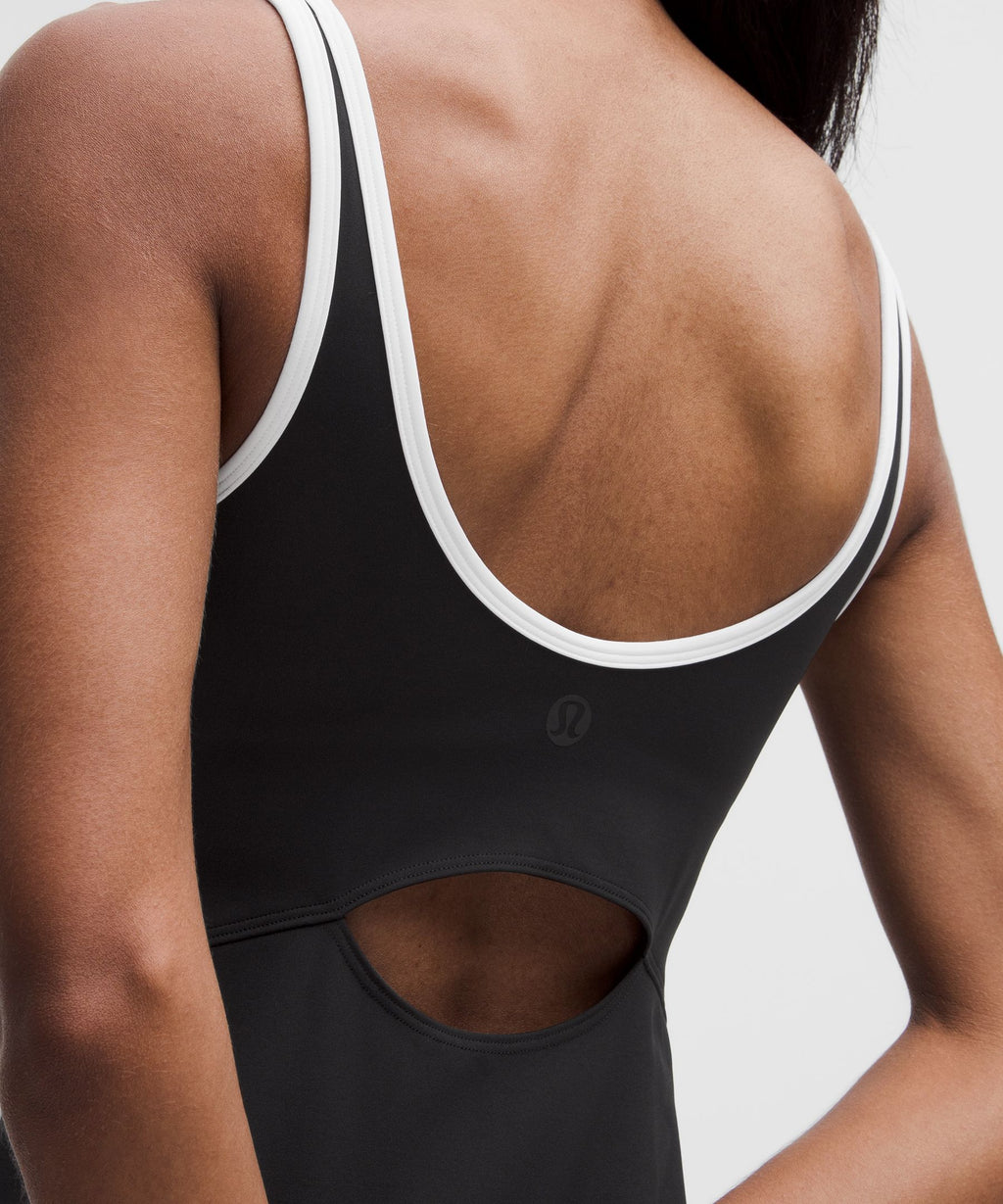 Scoop-Neck Cutout Tennis Dress