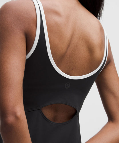 Scoop-Neck Cutout Tennis Dress