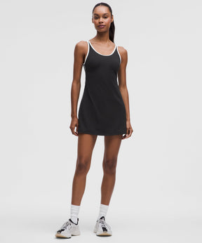 Scoop-Neck Cutout Tennis Dress