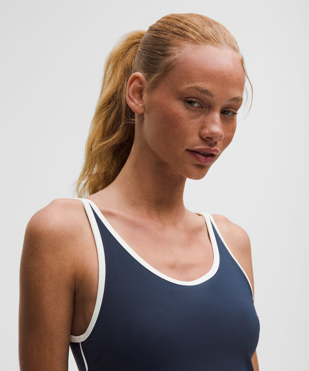 Scoop-Neck Cutout Tennis Dress