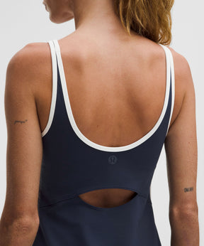 Scoop-Neck Cutout Tennis Dress