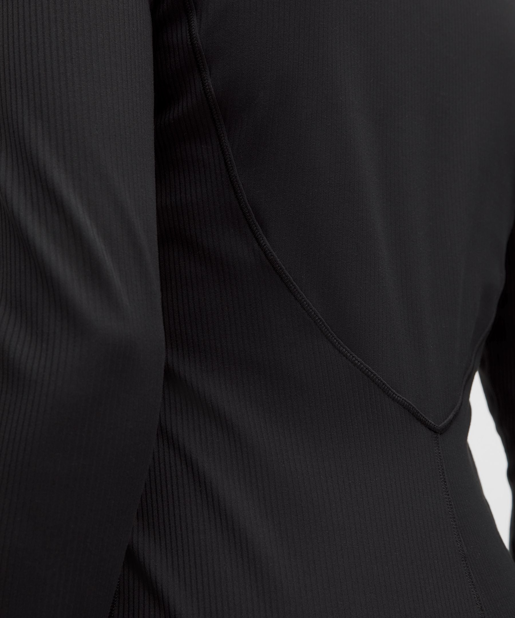 All Aligned Ribbed Long-Sleeve Henley Dress