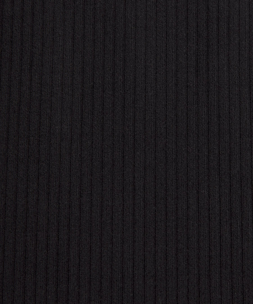 All Aligned Ribbed Long-Sleeve Henley Dress