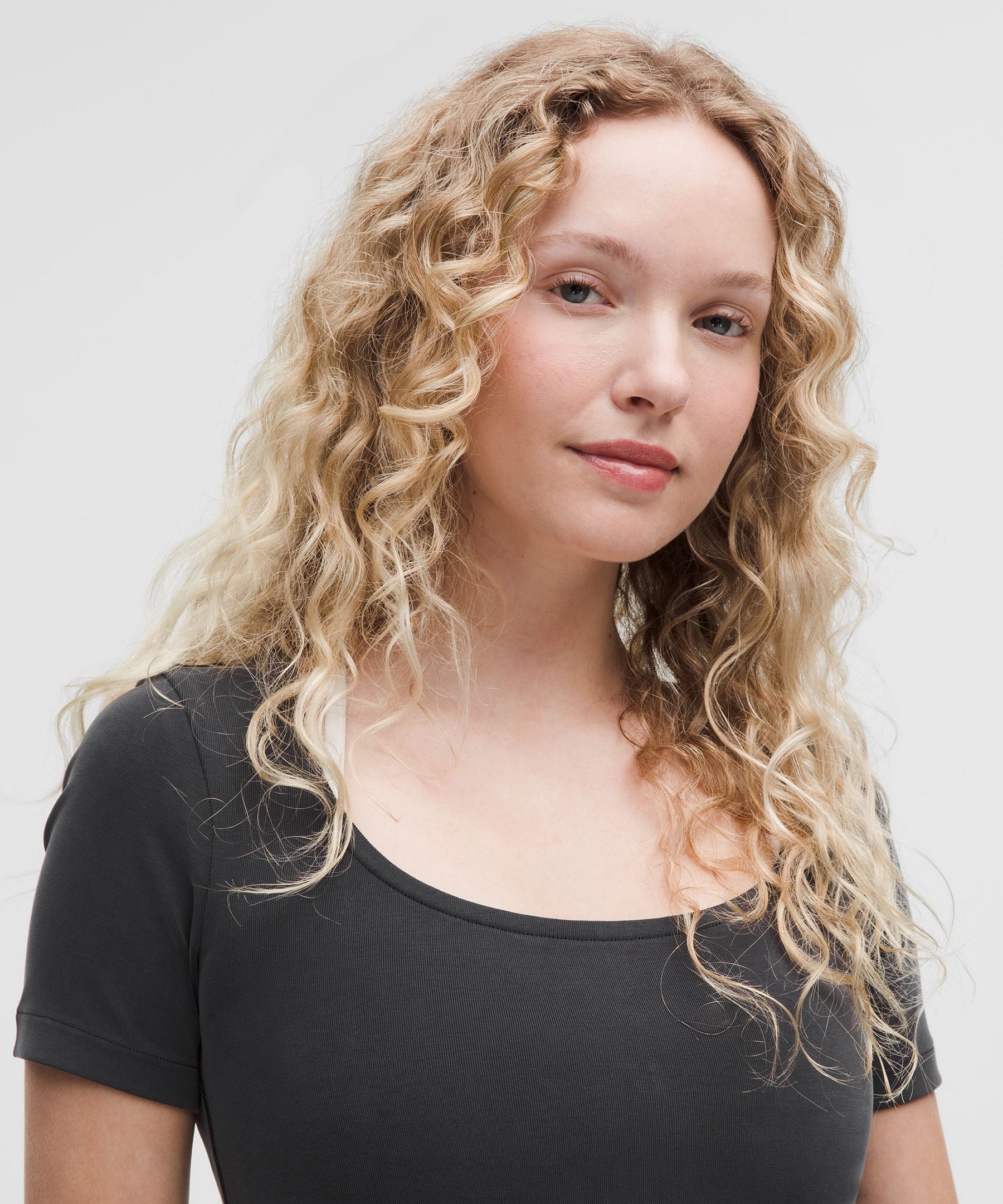 Drapey Softstreme Scoop-Neck Midi Dress