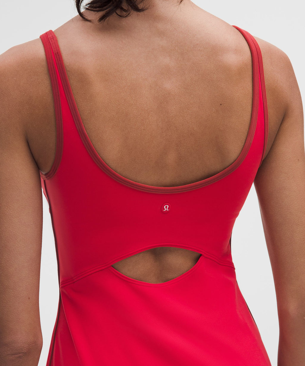 Scoop-Neck Cutout Tennis Dress