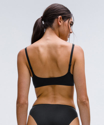 Wundermost Ultra-Soft Nulu Scoop-Neck Bralette *A-D Cups