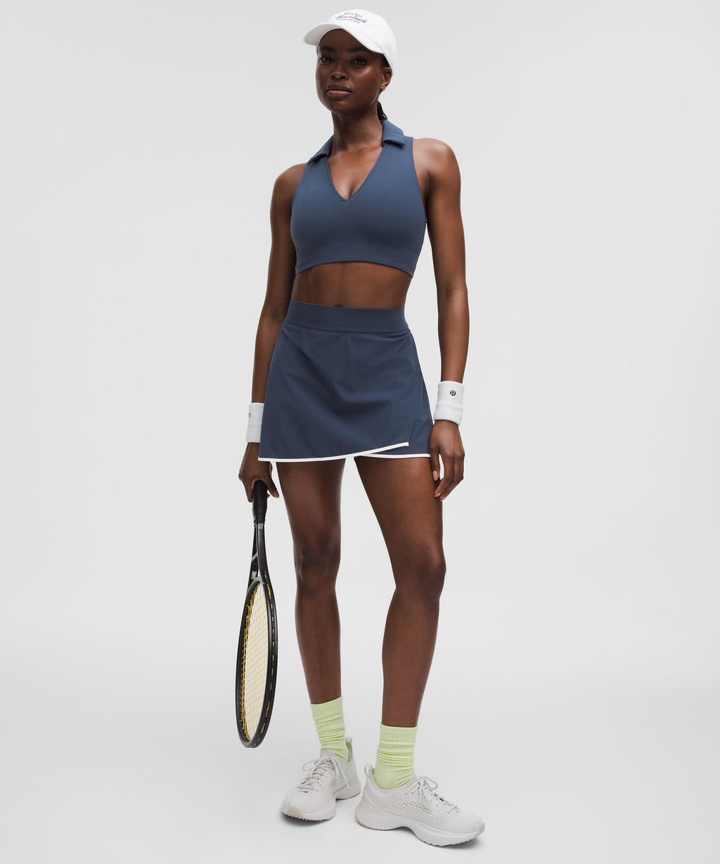 Collared Tennis Longline Bra *Medium Support, B/C Cup