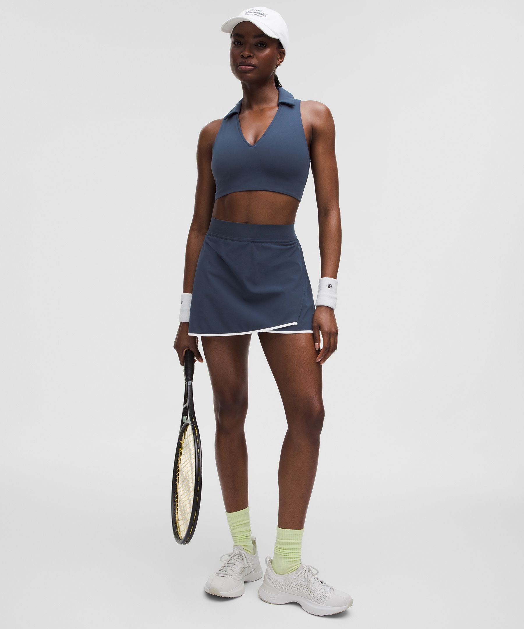 Collared Tennis Longline Bra *Medium Support, B/C Cup