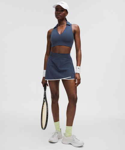 Collared Tennis Longline Bra *Medium Support, B/C Cup