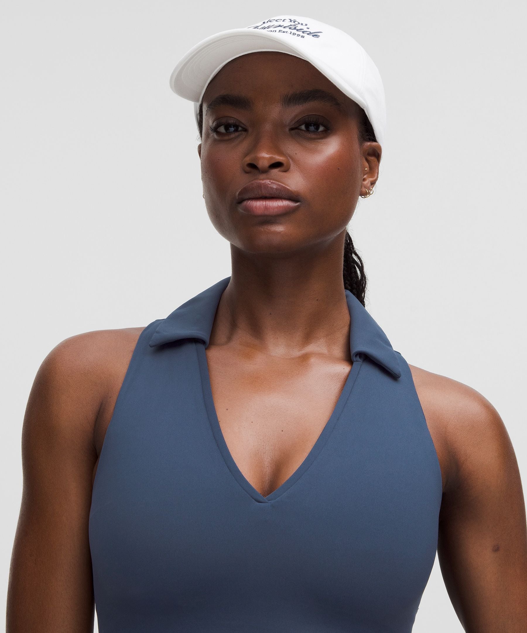 Collared Tennis Longline Bra *Medium Support, B/C Cup