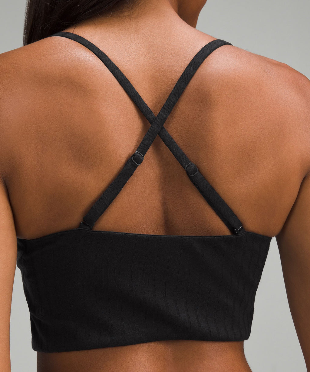 Ribbed Wool Bandeau Bralette