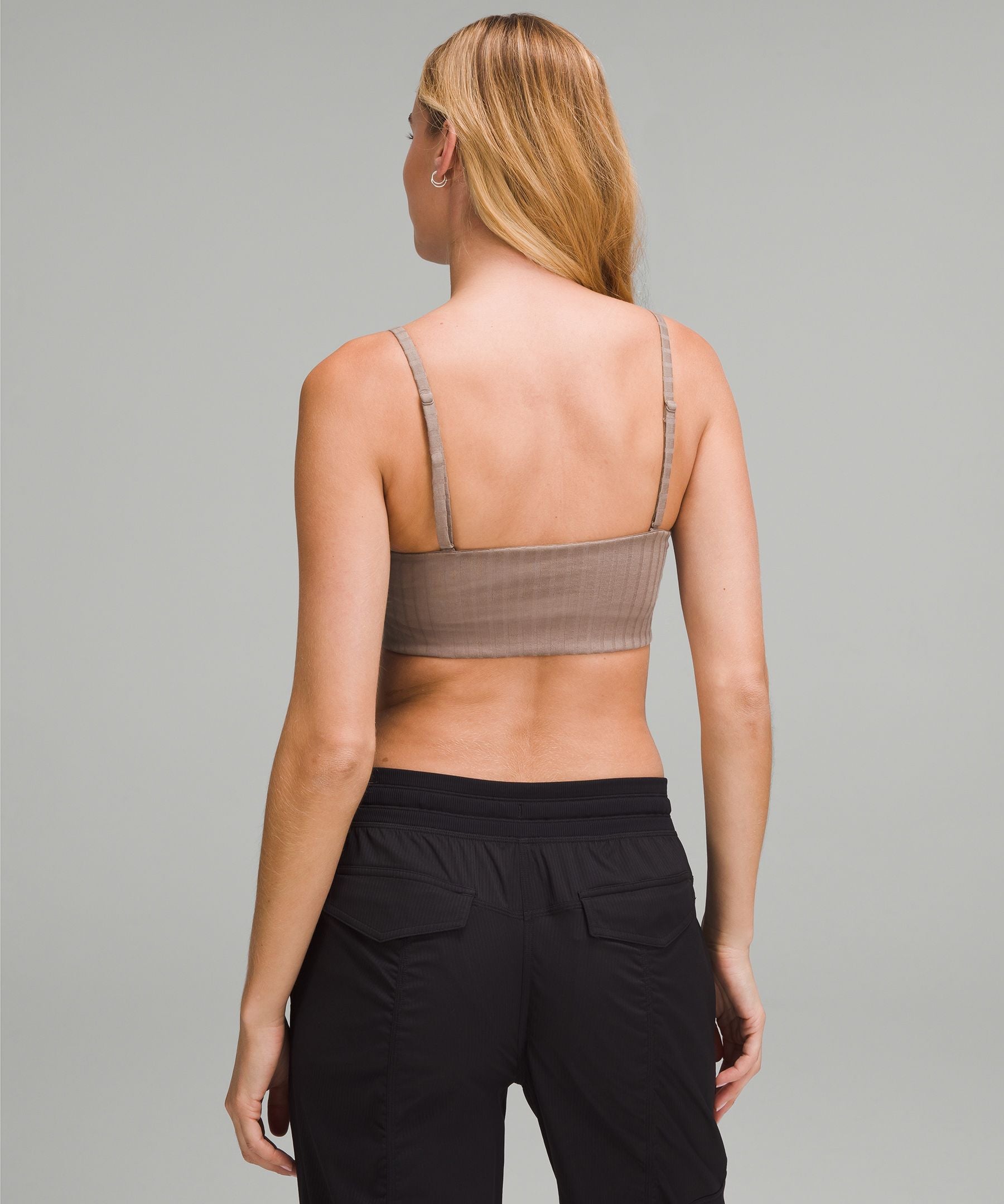 Ribbed Wool Bandeau Bralette