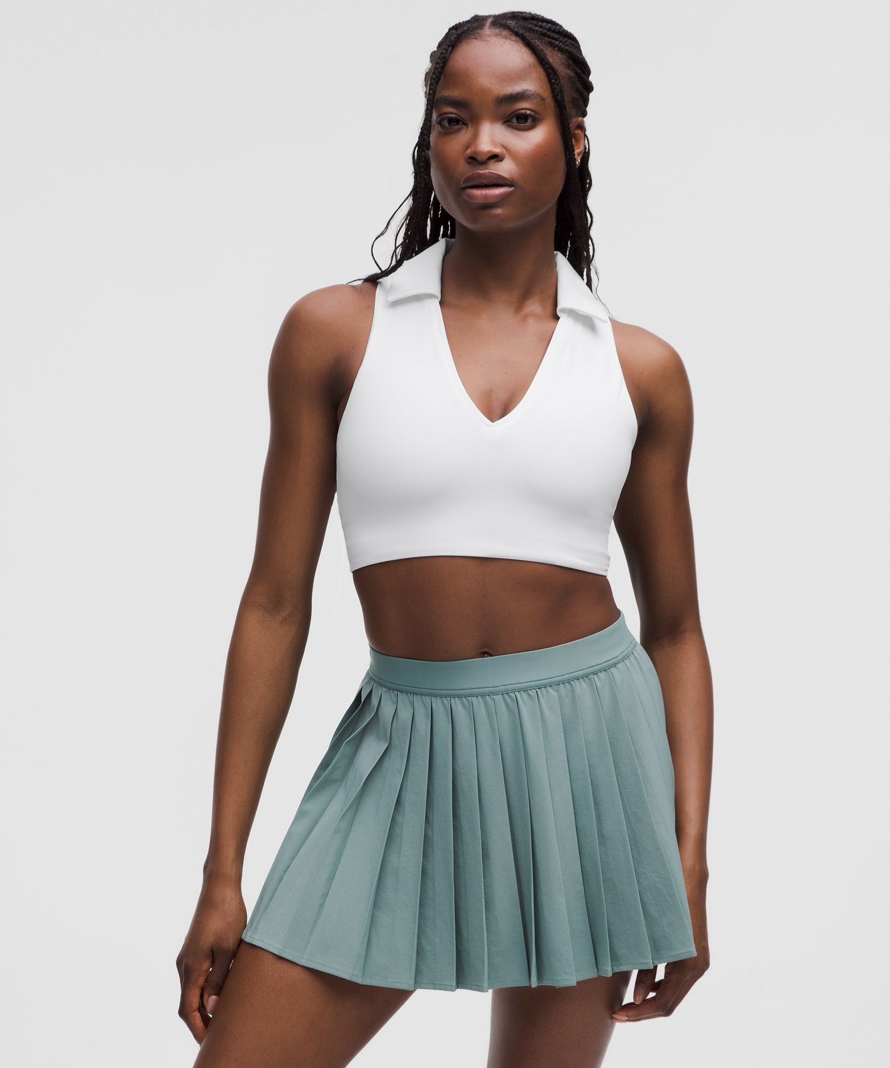 Collared Tennis Longline Bra *Medium Support, B/C Cup