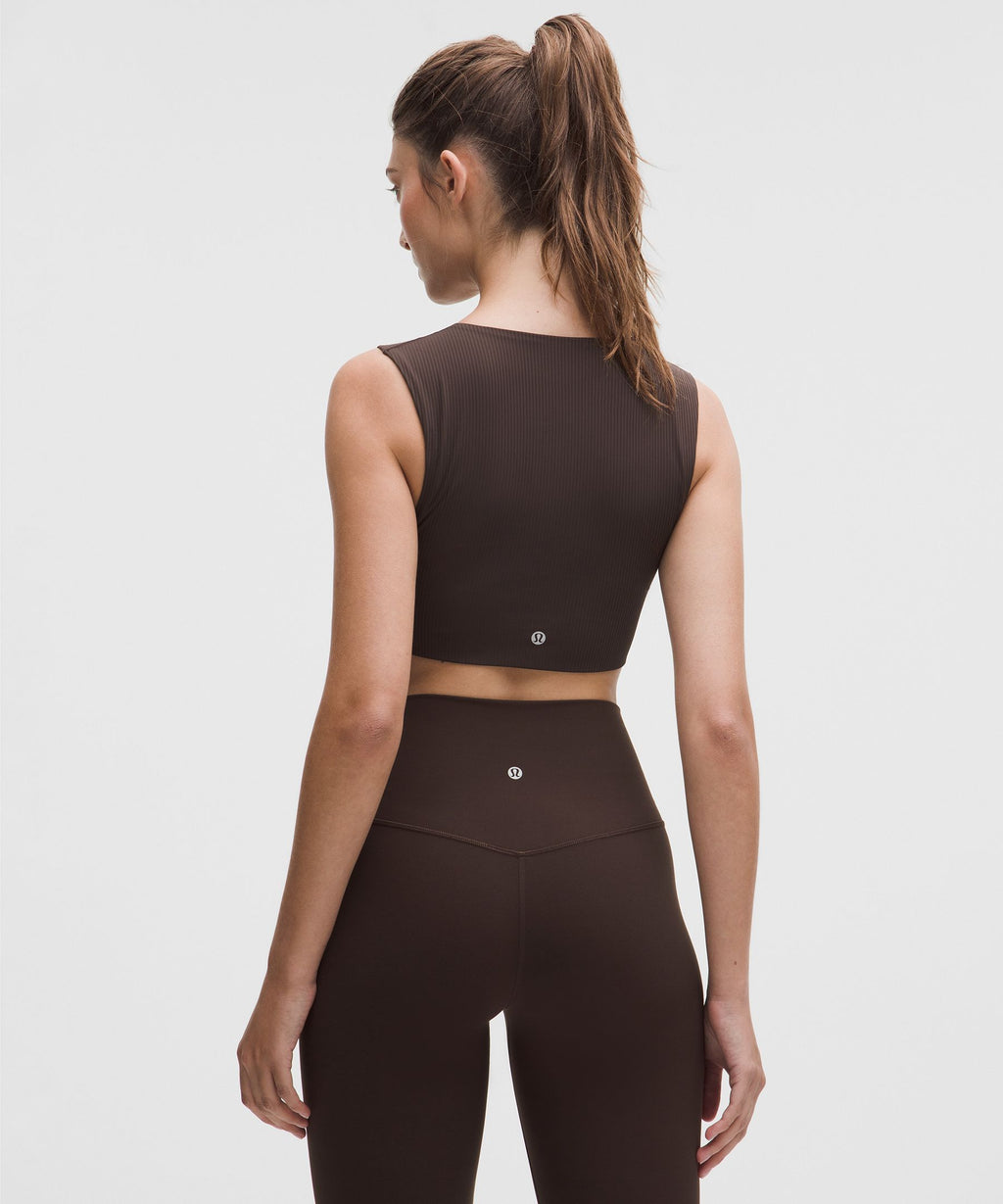 Soft Foam Cup Ribbed Sleeveless Crewneck Bra *Light Support, C/D Cup