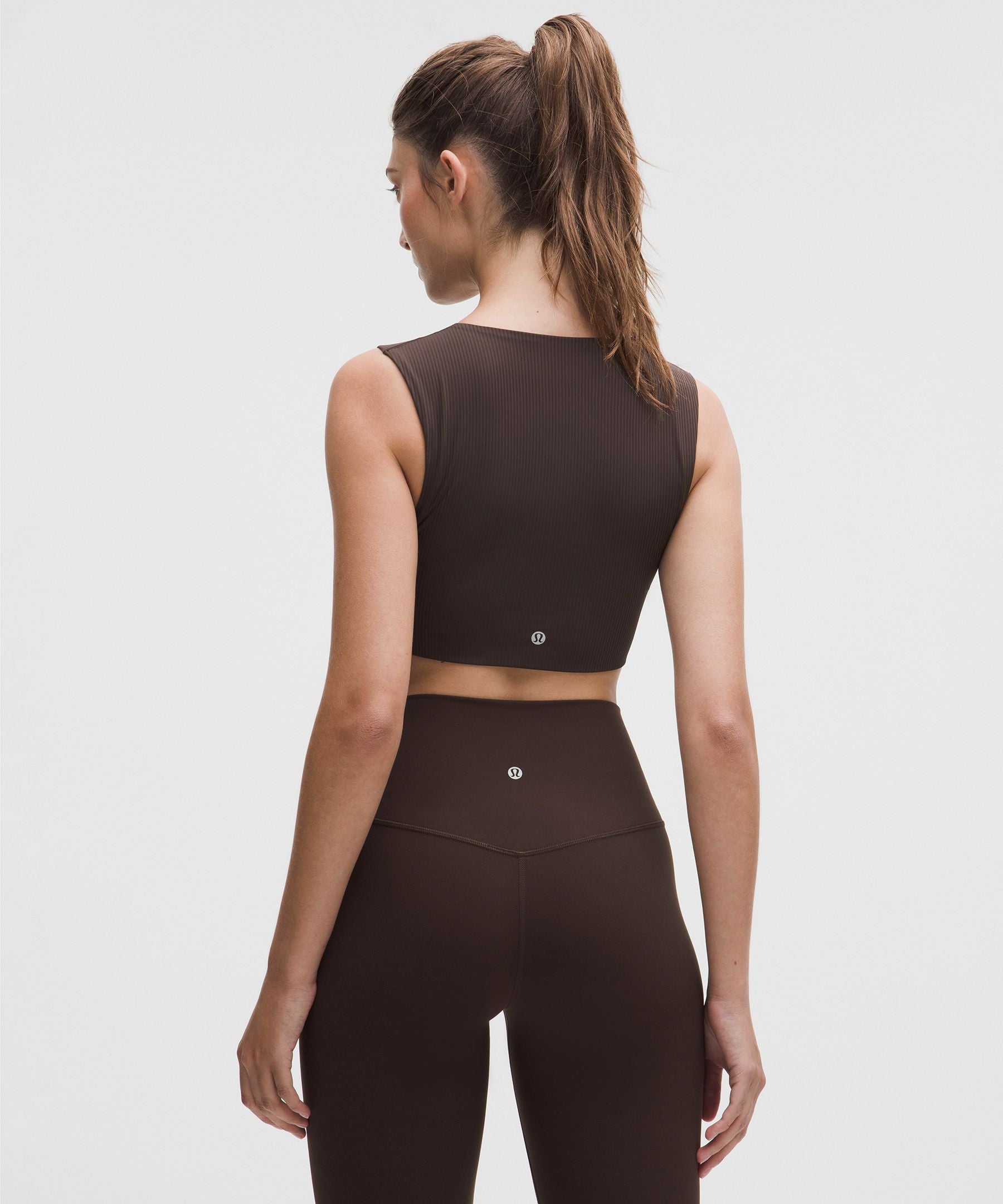 Soft Foam Cup Ribbed Sleeveless Crewneck Bra *Light Support, C/D Cup