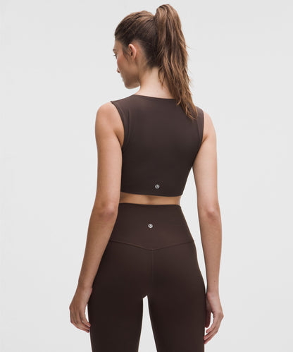 Soft Foam Cup Ribbed Sleeveless Crewneck Bra *Light Support, C/D Cup