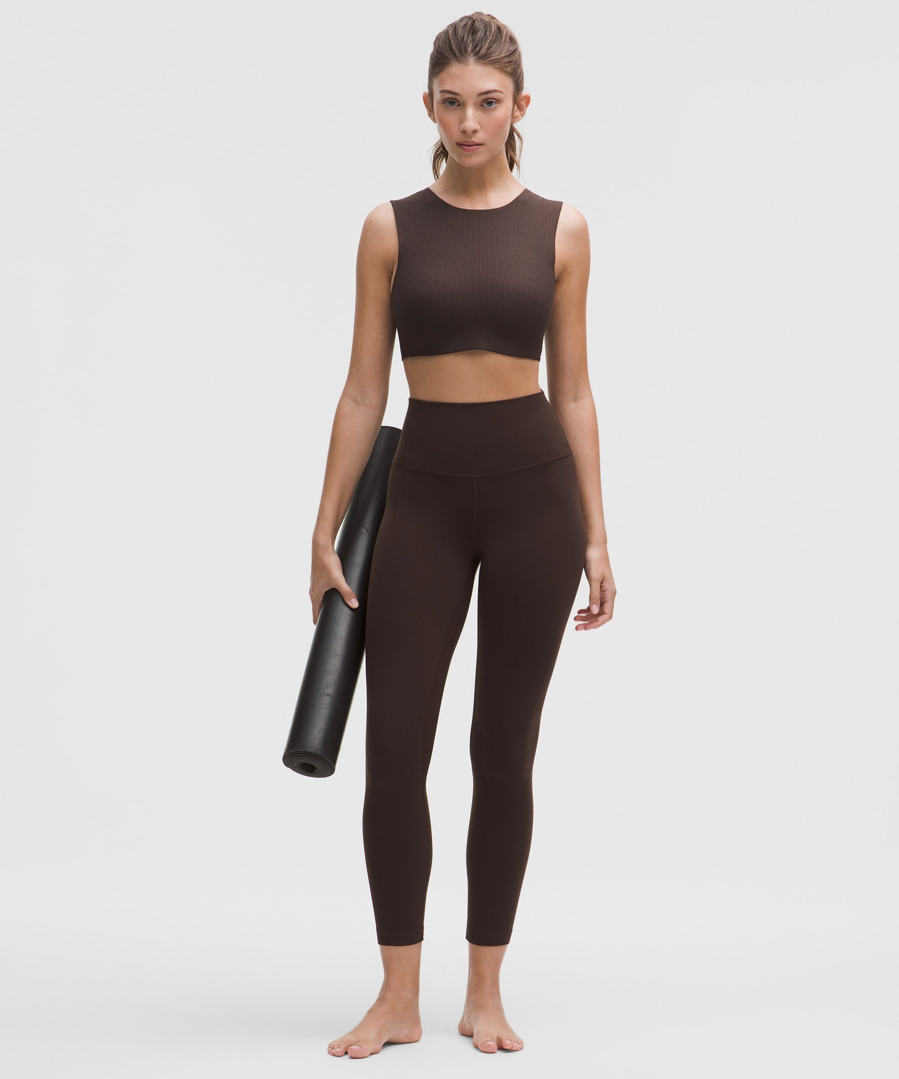 Soft Foam Cup Ribbed Sleeveless Crewneck Bra *Light Support, C/D Cup