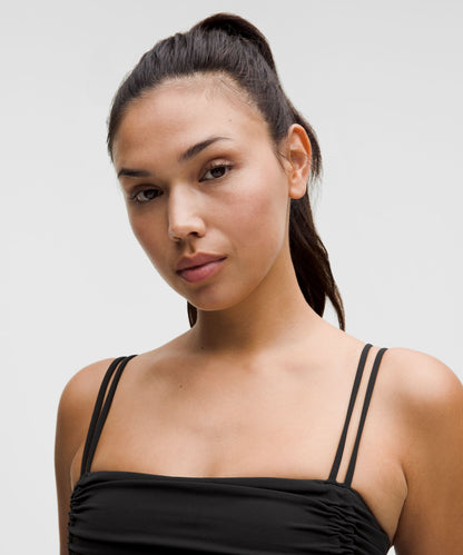 Ruched Yoga Bra Shimmer *Light Support, A/B Cup