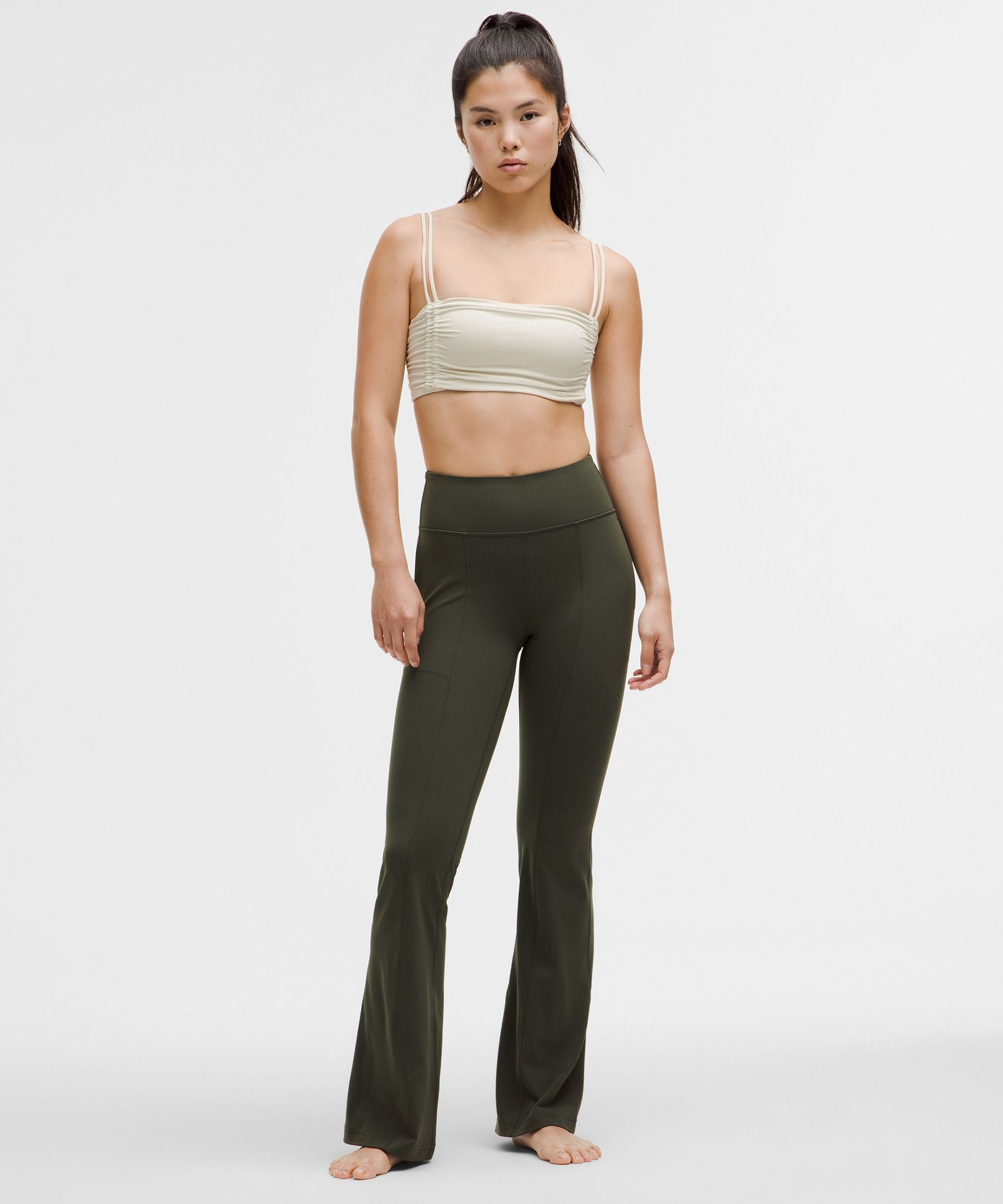 Ruched Yoga Bra Shimmer *Light Support, A/B Cup