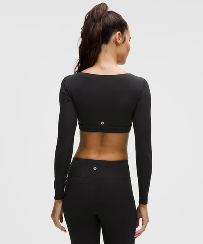 Ribbed Nulu Long-Sleeve Bra Top *Light Support, B/C Cup