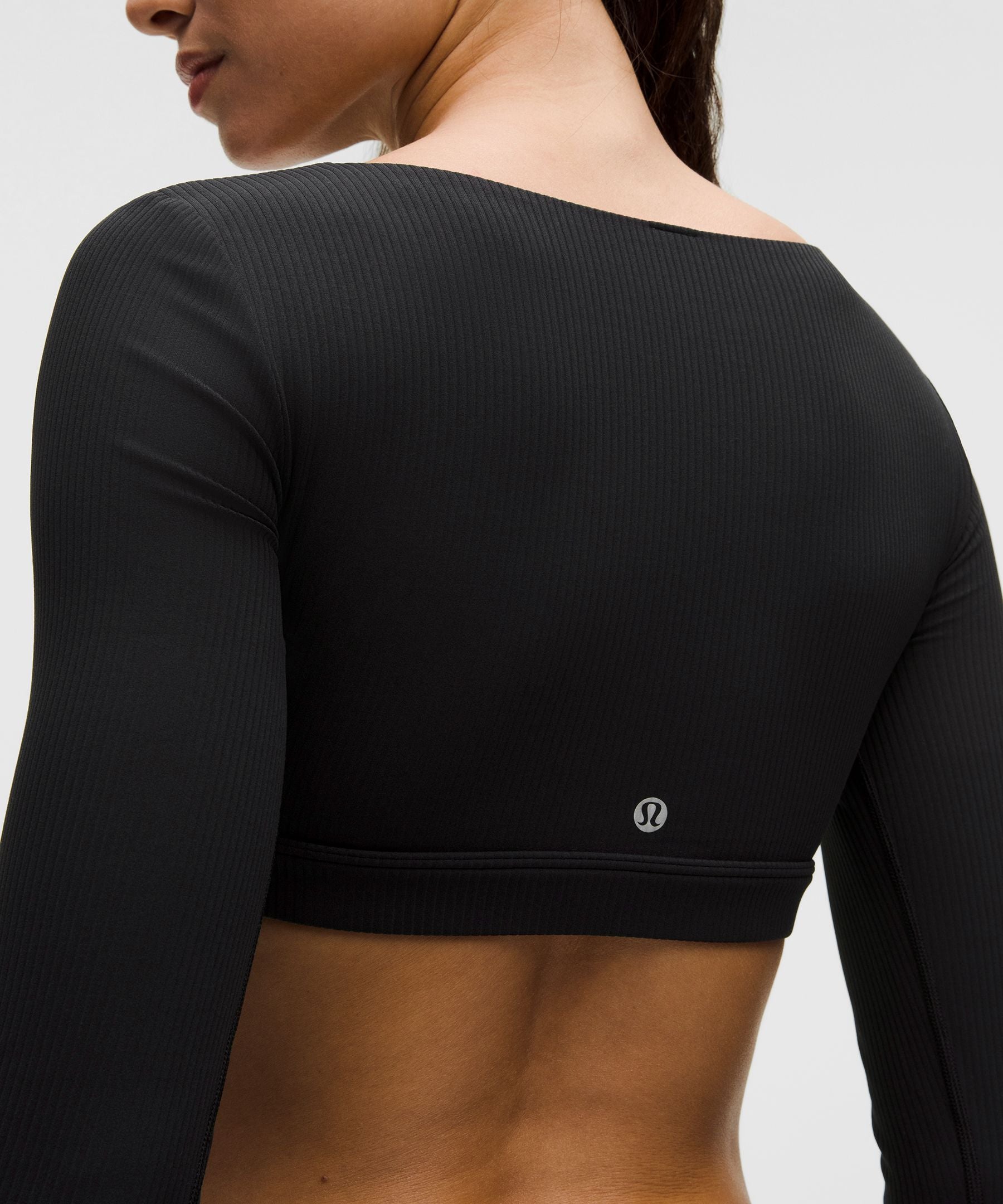 Ribbed Nulu Long-Sleeve Bra Top *Light Support, B/C Cup