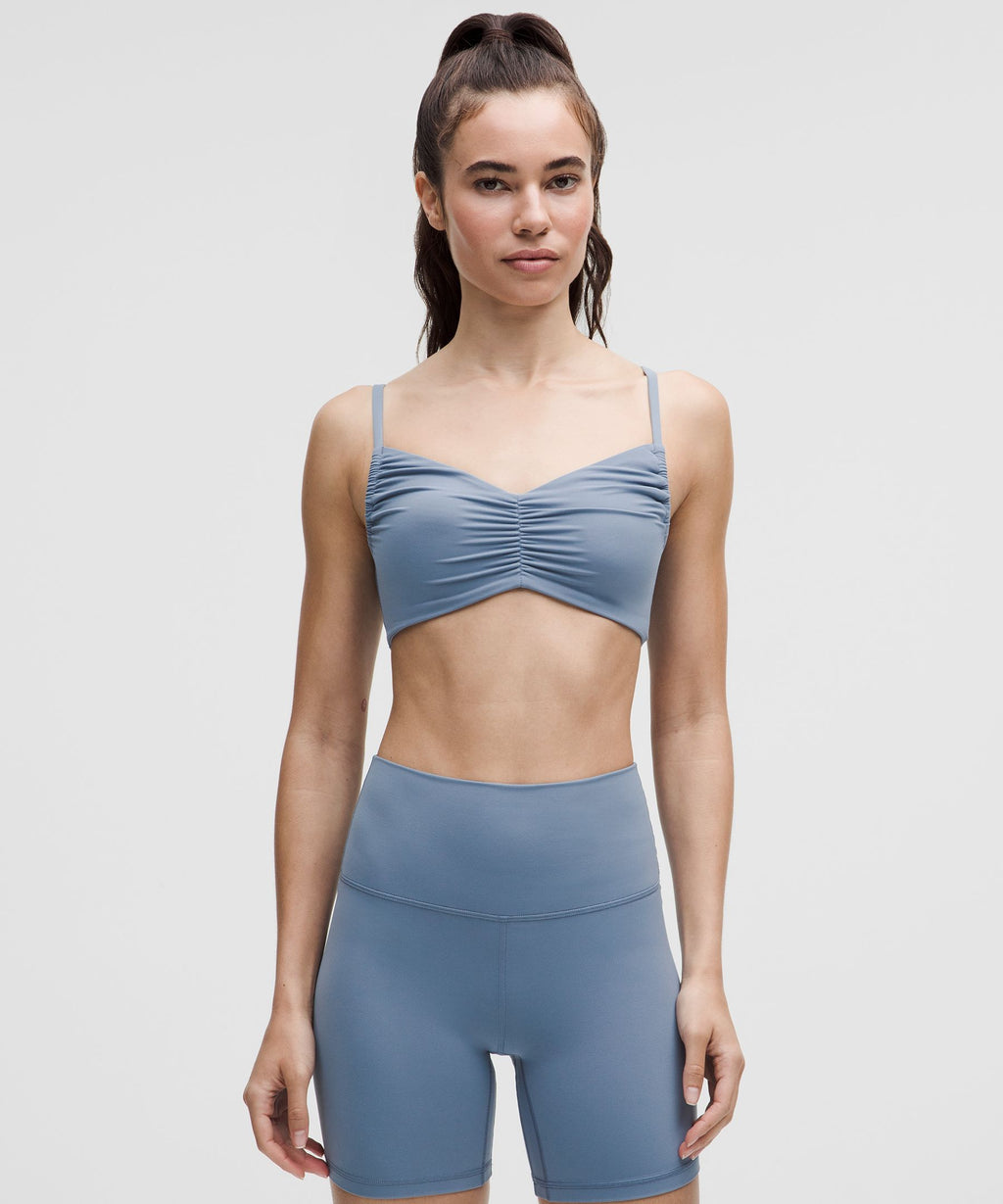 Nulu Ruched Spaghetti-Strap Bra *Light Support, A–C Cups