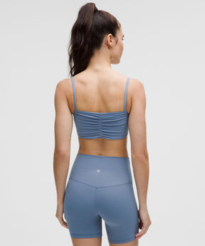 Nulu Ruched Spaghetti-Strap Bra *Light Support, A–C Cups