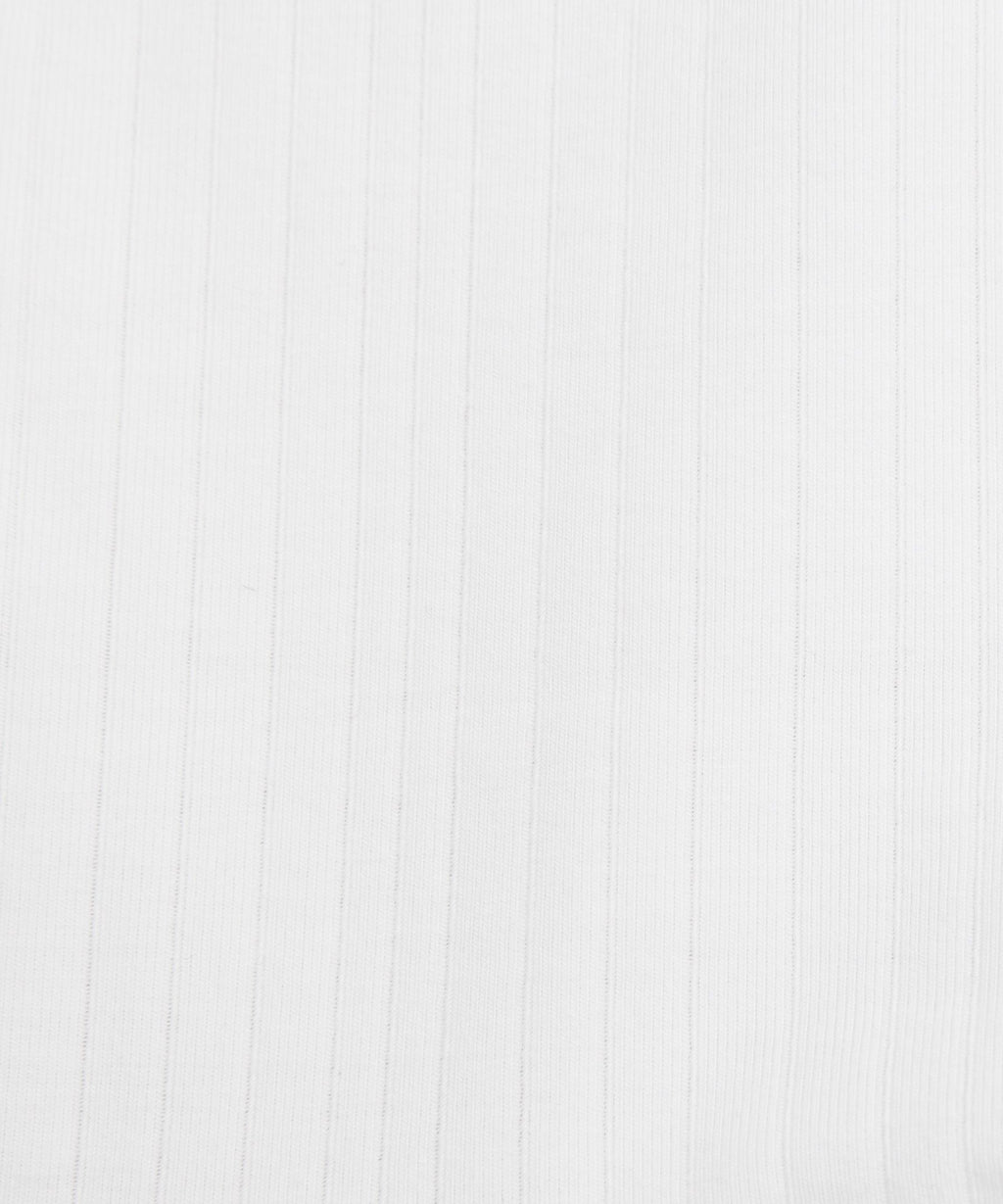 Stretch Cotton Ribbed Logo Racerback Bralette *A–C Cups