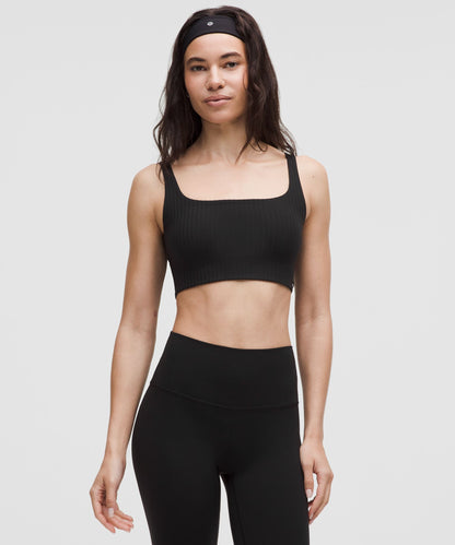 Bend This Ribbed Scoop and Square Bra *Light Support, A-C Cups