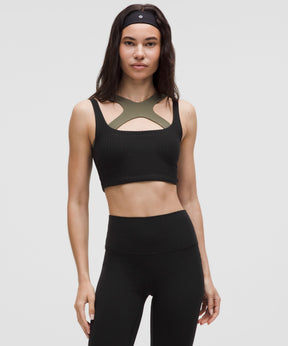Bend This Ribbed Scoop and Square Bra *Light Support, A-C Cups