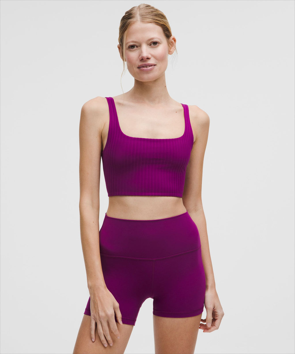 Bend This Ribbed Scoop and Square Bra *Light Support, A-C Cups