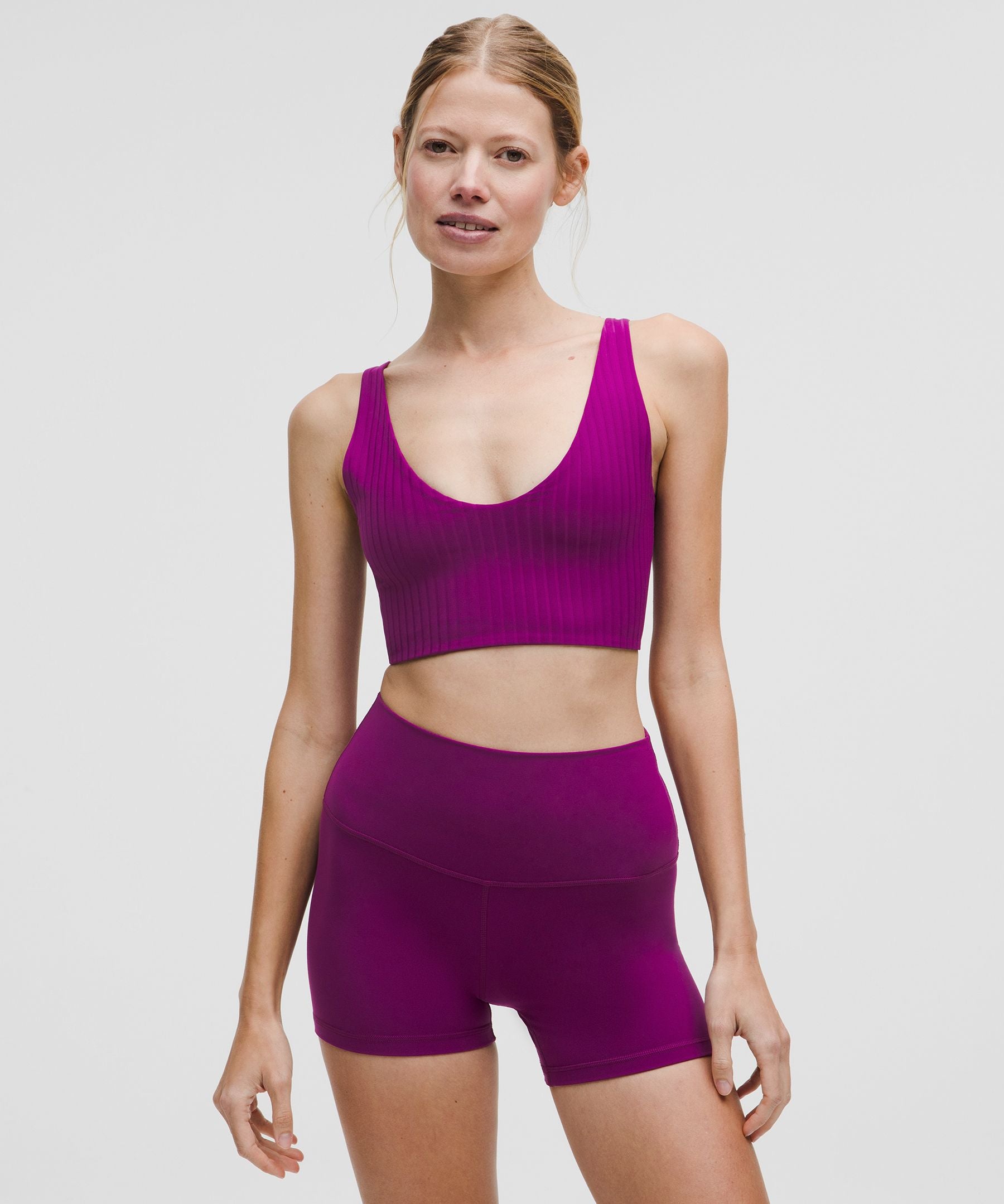 Bend This Ribbed Scoop and Square Bra *Light Support, A-C Cups
