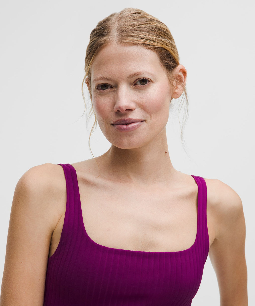 Bend This Ribbed Scoop and Square Bra *Light Support, A-C Cups