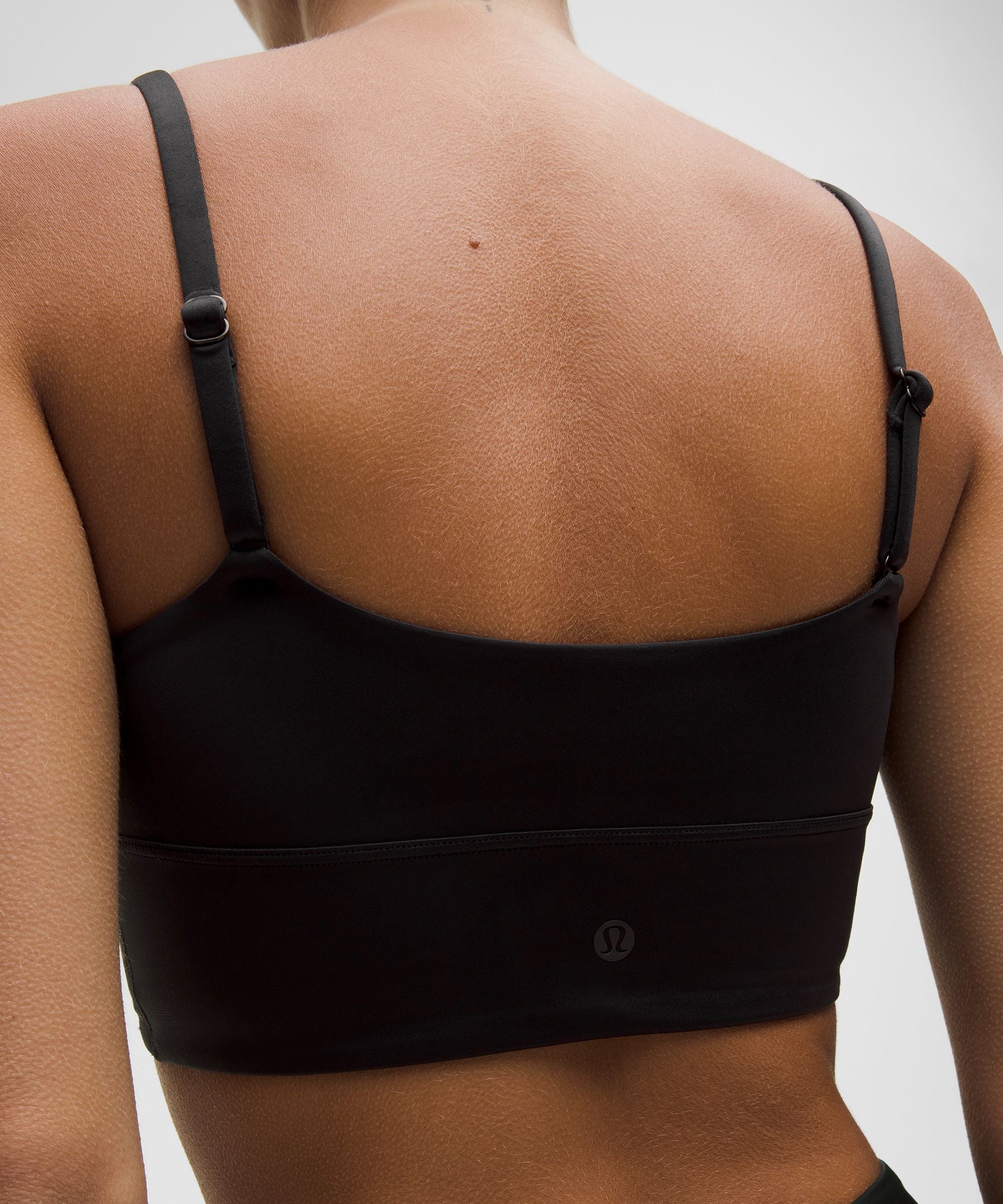 Satin Spaghetti-Strap Yoga Bra *Light Support, A/B Cup