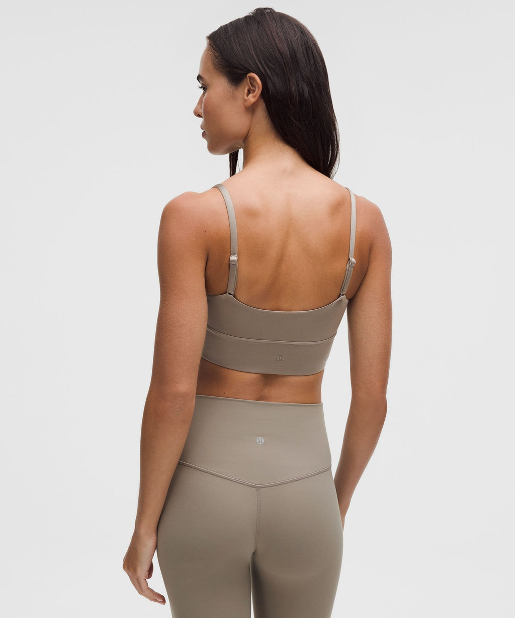 Satin Spaghetti-Strap Yoga Bra *Light Support, A/B Cup