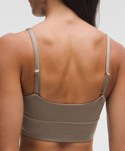 Satin Spaghetti-Strap Yoga Bra *Light Support, A/B Cup