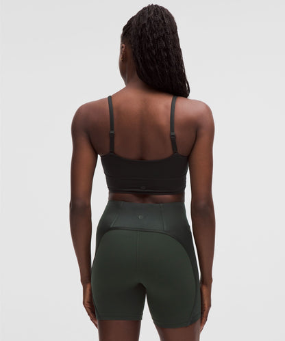 Satin Spaghetti-Strap Yoga Bra *Light Support, C/D Cup