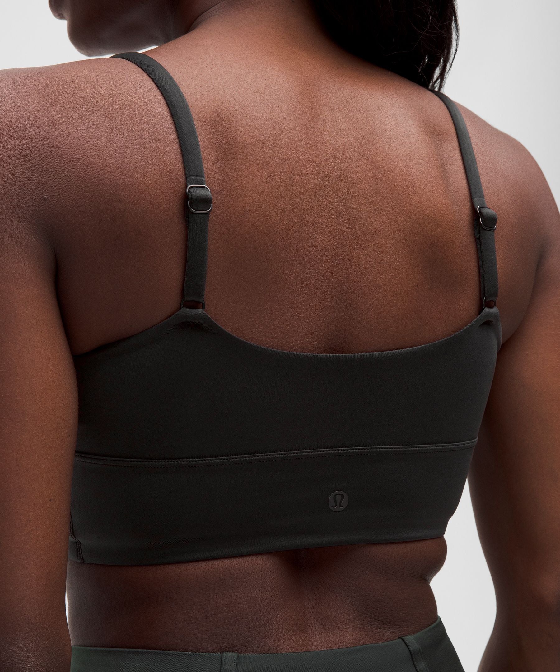 Satin Spaghetti-Strap Yoga Bra *Light Support, C/D Cup