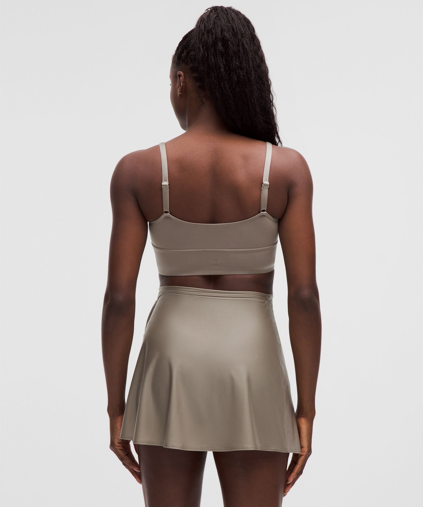 Satin Spaghetti-Strap Yoga Bra *Light Support, C/D Cup