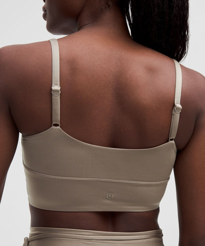 Satin Spaghetti-Strap Yoga Bra *Light Support, C/D Cup
