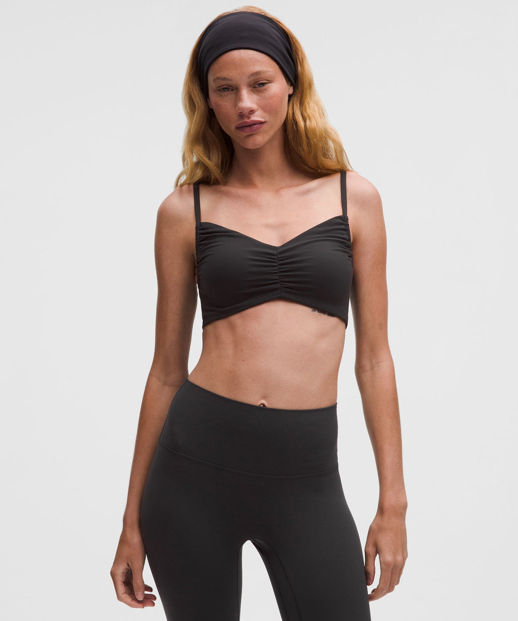 Nulu Ruched Spaghetti-Strap Bra *Light Support, A–C Cups