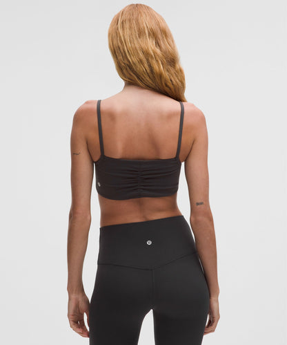 Nulu Ruched Spaghetti-Strap Bra *Light Support, A–C Cups